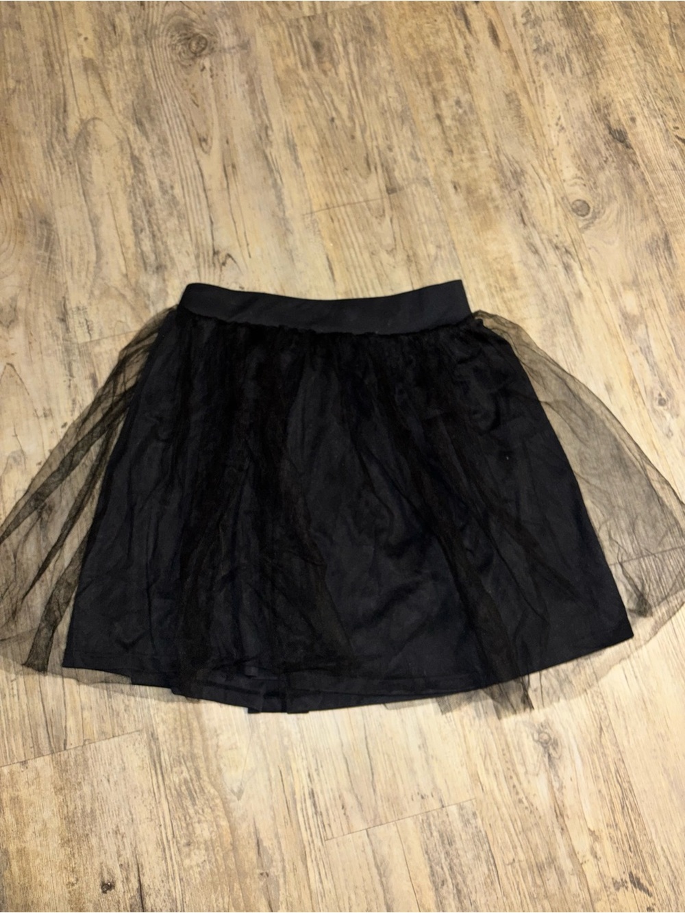 Black Tulle Layered Skirt
